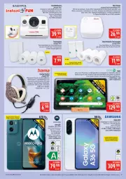 Gazetka promocyjna Marktkauf - Prospekt - Gazetka - ważna od 14.03 do 14.03.2026 - strona 33 - produkty: bügel, deka, drucker, eis, elle, frontkamera, gaming-headset, Headset, kamera, Kette, ladekabel, motorola, papier, reis, rwe, Samsung, Schal, tablet, Ti, usb