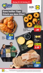 Gazetka promocyjna Lidl - Aktionsprospekt - Gazetka - ważna od 27.01 do 27.01.2024 - strona 4 - produkty: angebot, brot, butter, cheddar, coupon, Croissant, Donut, Käse, käsekuchen, kuchen, lebensmittel, LG, Ofen, pizza, Rauch, Ti