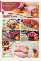 Gazetka promocyjna Tegut - Angebote der Woche - Gazetka - ważna od 30.07 do 30.07.2022 - strona 6 - produkty: angebot, angebote, bio, brustfilet, dekoration, eis, ente, filet, fleisch, grill, gulasch, hähnchenbrust, hähnchenbrustfilet, ideal für grill, landprimus, mac, natur, naturland, ndk, nuss, Ofen, pfanne, rind, rinder, rinderfilet, rindergulasch, Rindersteak, rwe, saft, schwein, schweine, steak, steakhüfte, Ti, wein, weine, wurst