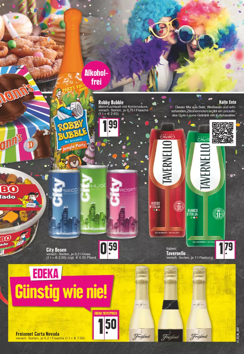 Aktueller Prospekt Edeka - Angebote der Woche - von 13.02 bis 18.02.2023 - strona 3 - produkty: flasche, getränk, Ti, zitrone, zitronen