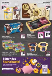 Gazetka promocyjna Edeka - Angebote der Woche - Gazetka - ważna od 18.02 do 18.02.2023 - strona 15 - produkty: angebot, Becher, deutschlandcard, eis, elle, flasche, gin, langnese, magnum, marmorette, milch, mövenpick, Müller, müllermilch, nuss, Paula, Ti, viennetta