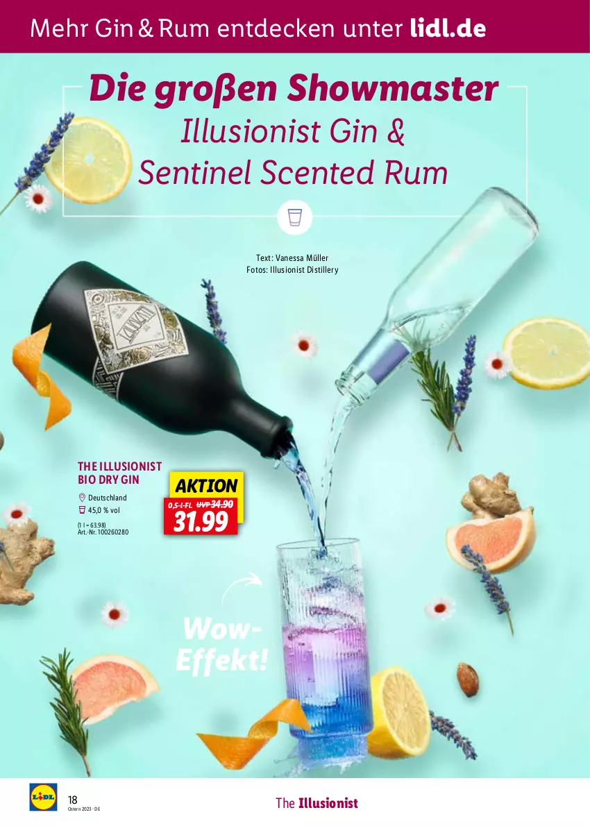 Aktueller Prospekt Lidl - Entkorkt Magazin - von 01.03 bis 16.04.2023 - strona 18 - produkty: bio, decke, dry gin, ente, gin, Müller, rum, Ti, wein, weine