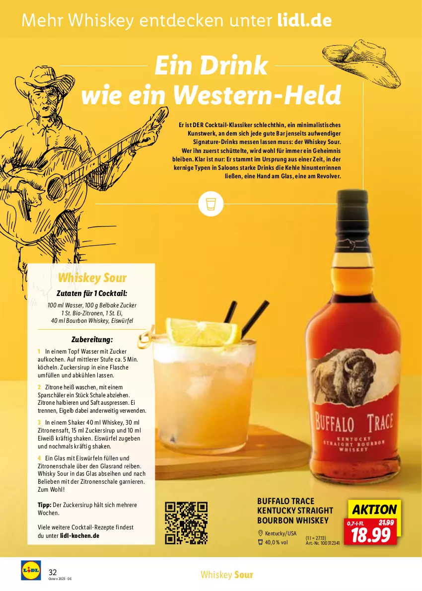 Aktueller Prospekt Lidl - Entkorkt Magazin - von 01.03 bis 16.04.2023 - strona 32 - produkty: bier, Biere, bio, bio-zitronen, bourbon, bourbon whiskey, cocktail, decke, drink, drinks, eis, eiswürfel, flasche, garnier, kentucky straight, natur, rezept, rezepte, rwe, saft, Schal, Schale, shake, sirup, Ti, tisch, topf, tuc, wasser, Weste, whiskey, whisky, würfel, zitrone, zitronen, zitronensaft, zucker