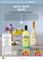 Gazetka promocyjna Lidl - Entkorkt Magazin - Gazetka - ważna od 16.04 do 16.04.2023 - strona 30 - produkty: Alwa, Bergamotte, brut, Cap, Cava, cin, cocktail, decke, drink, drinks, ecco, eis, eiswürfel, elle, ente, fisch, fische, Fischer, frucht, grapefruit, Italicus, lavendel, likör, limo, Limoncello di Capri, mac, mineralwasser, minze, prosecco, rezept, rezepte, Ria, rum, sim, Ti, wasser, wein, weine, würfel, zitrone, zitronen, ZTE