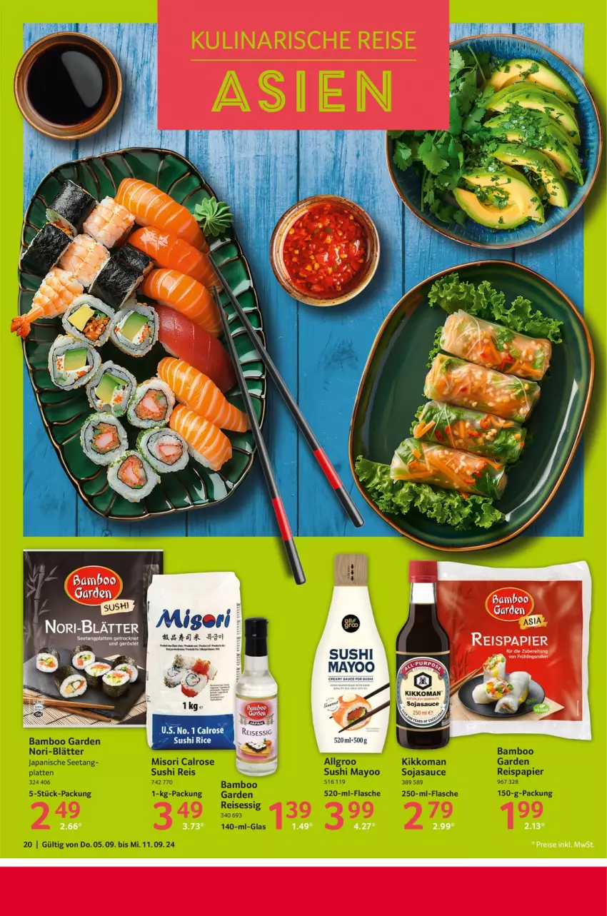 Aktueller Prospekt Selgros - Food - von 05.09 bis 11.09.2024 - strona 20 - produkty: bamboo, eis, kikkoman, reis, sauce, soja, sojasauce