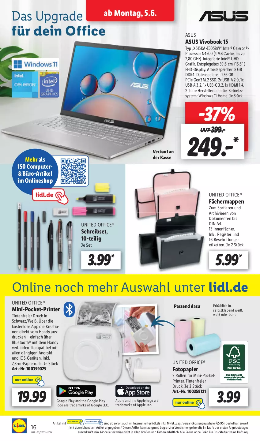 Aktueller Prospekt Lidl - Aktionsprospekt - von 05.06 bis 10.06.2023 - strona 18 - produkty: angebot, binden, dell, eier, eis, elle, ente, Kette, ndk, papier, reis, Schal, Schale, ssd, teller, Ti, Tiere