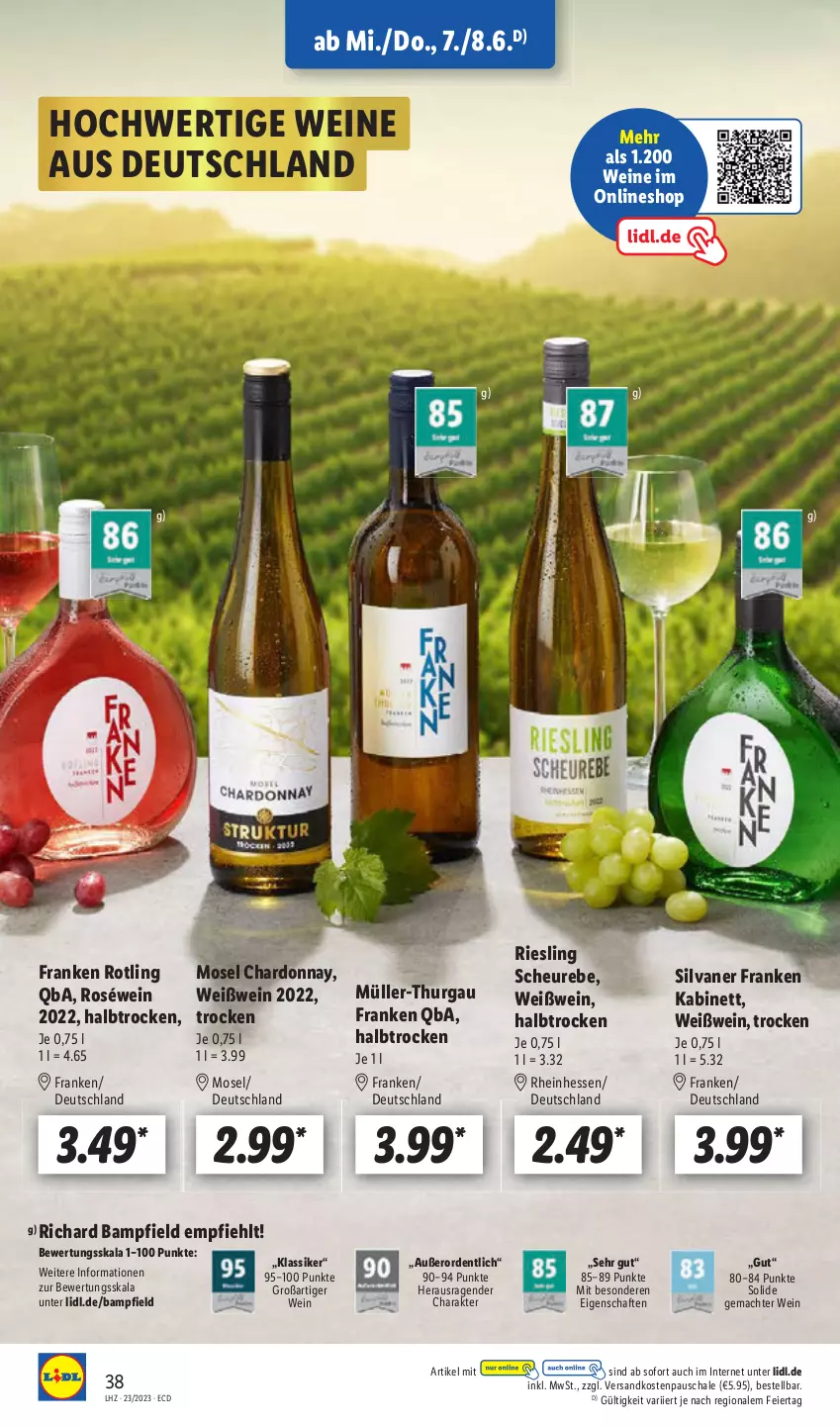 Aktueller Prospekt Lidl - Aktionsprospekt - von 05.06 bis 10.06.2023 - strona 44 - produkty: eier, Heu, kabinett, mac, Müller, ndk, riesling, Schal, Schale, Ti, wein