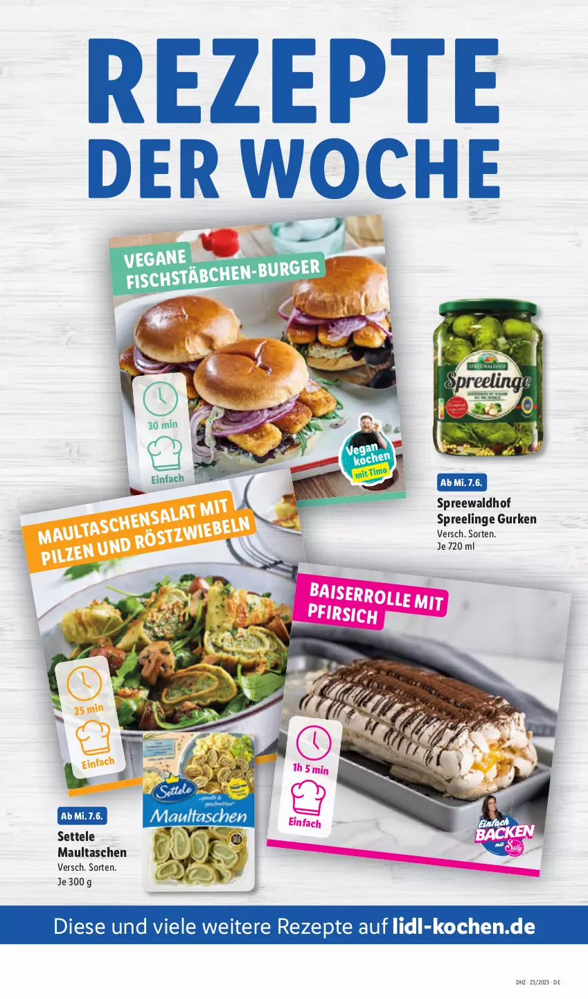 Aktueller Prospekt Lidl - Aktionsprospekt - von 05.06 bis 10.06.2023 - strona 53 - produkty: maultaschen, rezept, rezepte, settele, spreewaldhof, Tasche, taschen