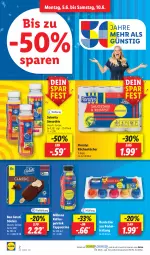 Gazetka promocyjna Lidl - Aktionsprospekt - Gazetka - ważna od 10.06 do 10.06.2023 - strona 2 - produkty: Bon Gelati, Bona, cin, eier, eis, Floralys, getränk, kaffee, küche, Küchen, küchentücher, Milbona, ndk, Schal, Schale, smoothie, stieleis, Ti, tücher, vita