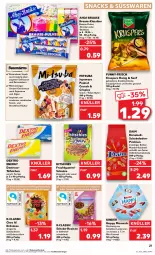 Gazetka promocyjna Kaufland - Prospekt - Gazetka - ważna od 14.06 do 14.06.2023 - strona 27 - produkty: ahoj-brause, angebot, angebote, auer, beutel, bonbons, brause, Brock, butter, cracker, daim, eis, erdnuss, erdnüsse, erdnüssen, frucht, fruchtgummi, fruchtgummis, funny-frisch, geback, gewürz, honig, kakao, karamell, Kinder, LG, linsen, mac, mam, mandel, milch, Mode, nuss, pralinen, reis, sauce, schoko, schokolade, schokoladen, Schokolinsen, senf, snack, snacks, soja, sojasauce, süsswaren, Ti, tisch, vollmilch, Yo