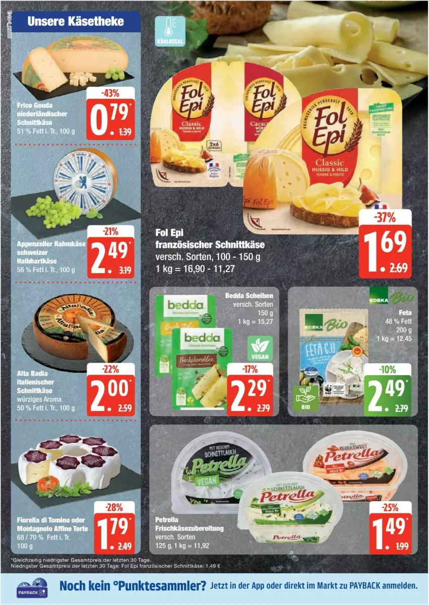 Aktueller Prospekt Edeka - Prospekte - von 27.01 bis 01.02.2025 - strona 10 - produkty: eis, fol epi, Käse, nuss, payback, reis, schnittkäse, tesa, Ti, ZTE