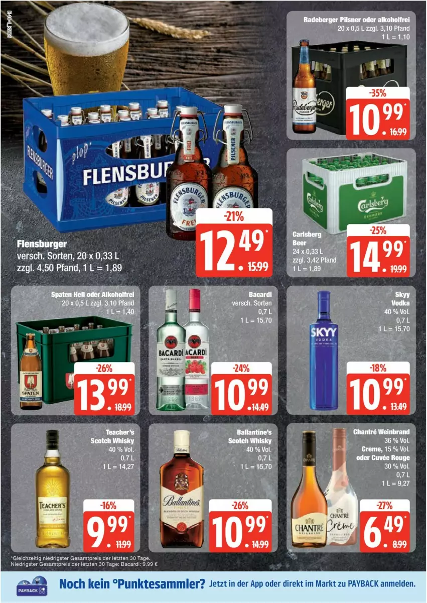 Aktueller Prospekt Edeka - Prospekte - von 27.01 bis 01.02.2025 - strona 16 - produkty: bacardi, ball, eis, payback, reis, tesa, Ti, ZTE