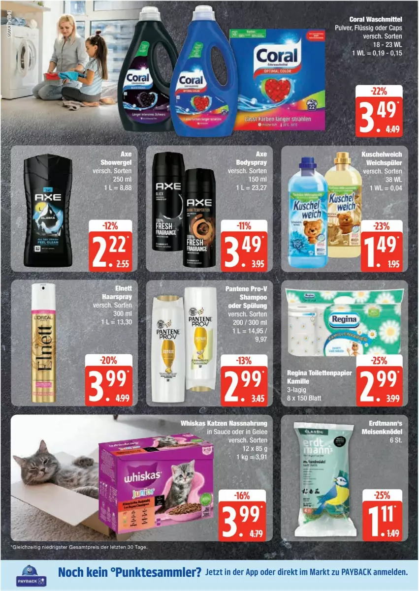 Aktueller Prospekt Edeka - Prospekte - von 27.01 bis 01.02.2025 - strona 18 - produkty: Cap, Coral, pantene, payback, tesa, waschmittel