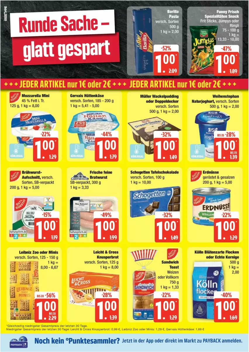 Aktueller Prospekt Edeka - Prospekte - von 27.01 bis 01.02.2025 - strona 2 - produkty: brot, eis, gervais, Käse, leibniz, mozzarella, reis, rel, Ti, ZTE