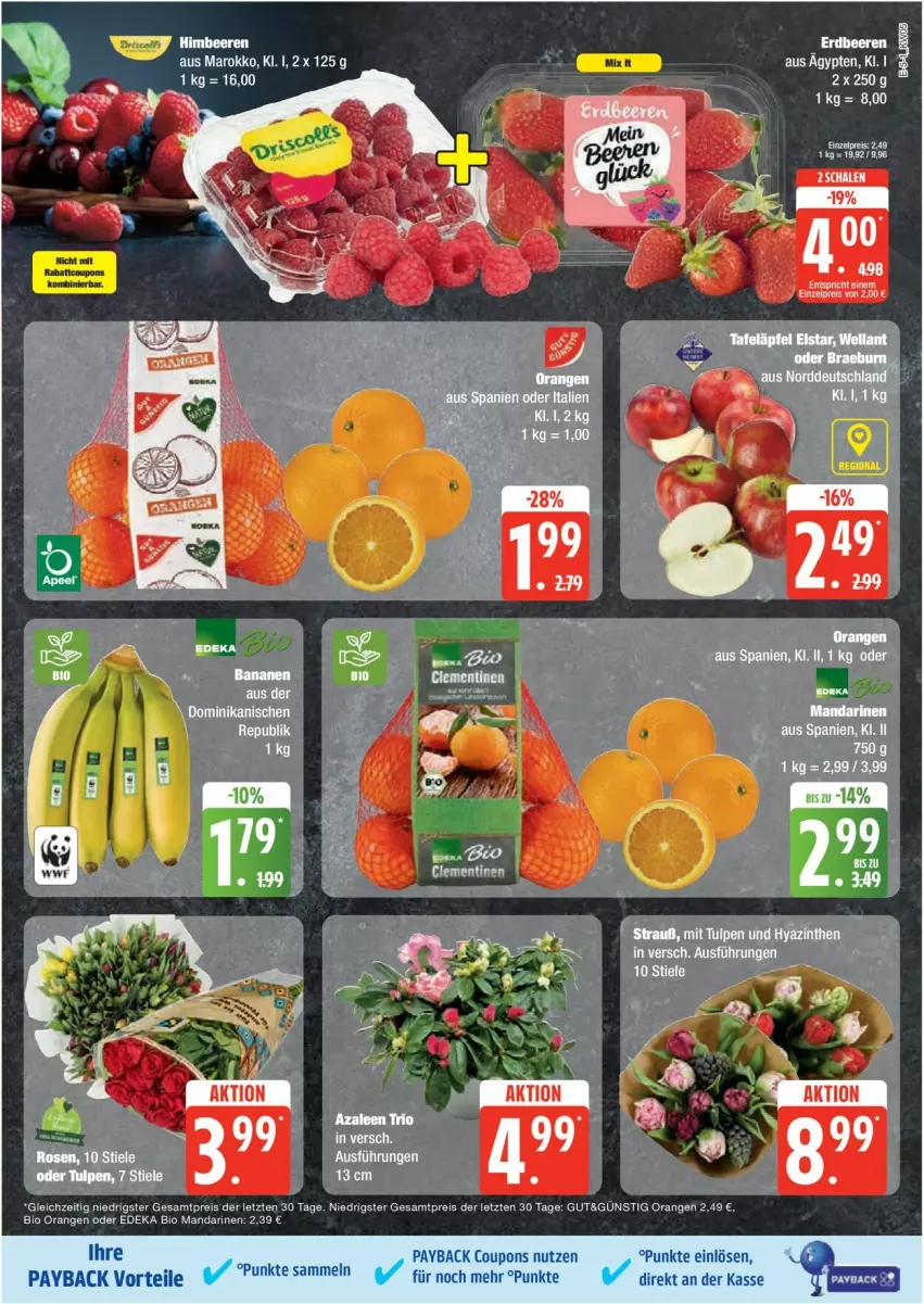 Aktueller Prospekt Edeka - Prospekte - von 27.01 bis 01.02.2025 - strona 5 - produkty: beere, beeren, bett, bio, coupon, coupons, deka, edeka bio, eier, eis, himbeer, himbeere, himbeeren, mandarine, mandarinen, orange, orangen, payback, reis, Ti, ZTE