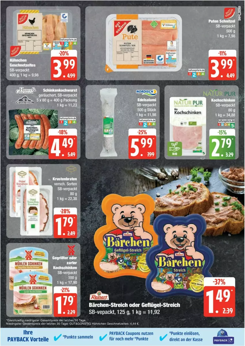 Aktueller Prospekt Edeka - Prospekte - von 27.01 bis 01.02.2025 - strona 7 - produkty: coupon, coupons, eis, Geflügel, geschnetzeltes, kochschinken, mühlen schinken, payback, reis, schinken, Ti, Zelt, ZTE