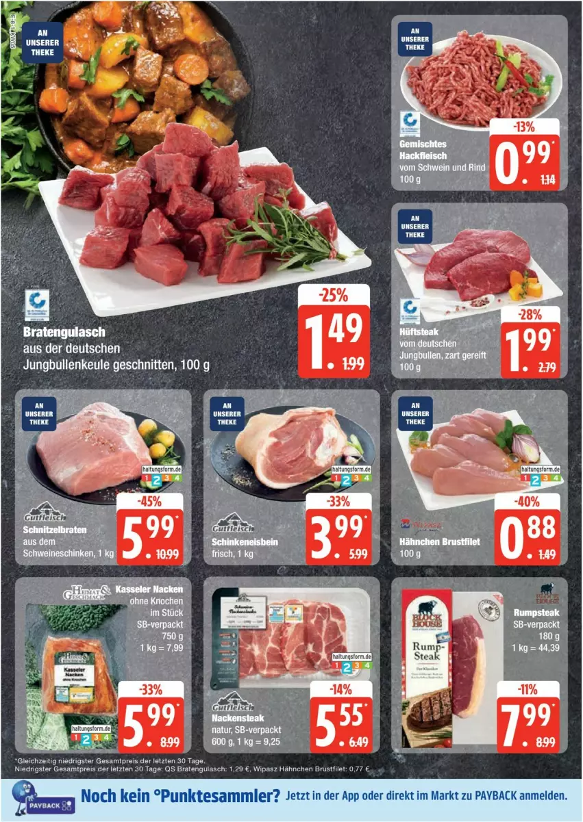 Aktueller Prospekt Edeka - Prospekte - von 27.01 bis 01.02.2025 - strona 8 - produkty: braten, brustfilet, eis, filet, gulasch, natur, payback, reis, tesa, Ti, ZTE