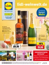 Gazetka promocyjna Lidl - Beste Weine für jeden Anlass - Gazetka - ważna od 31.03 do 31.03.2022 - strona 1 - produkty: alkohol, angebot, angebote, auto, bio, brut, champagne, champagner, eis, elle, flasche, gutschein, korb, LG, ndk, schott, scotch, scotch whisky, single malt, spirituosen, Ti, tisch, versandkostenfrei, wein, weine, whisky