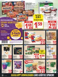 Gazetka promocyjna Edeka - Angebote der Woche - Gazetka - ważna od 21.05 do 21.05.2022 - strona 12 - produkty: Becher, beere, beeren, beutel, blattspinat, bohne, bohnen, brötchen, brownie, buch, butter, cola, cookie, cookies, coupon, deka, deutschlandcard, dinkelbrötchen, eis, elsässer art, femeg, fertiggericht, fertiggerichte, filet, filets, flammkuchen, frosta, gin, gutschein, häagen-dazs, iglo, kartoffel, kuchen, lachs, lachsfilet, lachsfilets, lamm, leine, Mantel, Ofen, original wagner, pfanne, pfannen, pizza, rustipani, rwe, salami, snack, Speck, spinat, steinofen, Tchibo, telefon, Ti, tisch, wagner, Wild, wildlachs