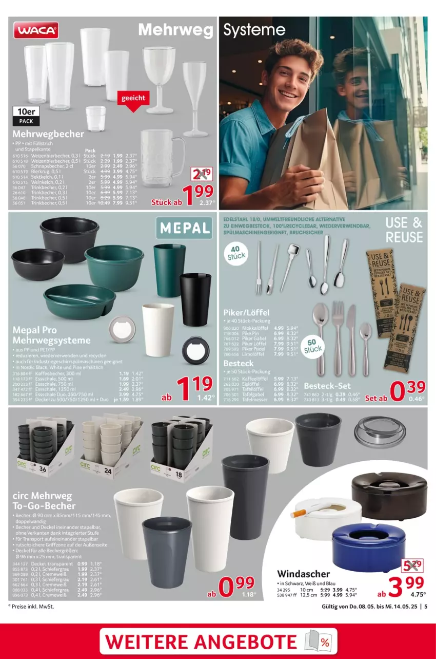 Aktueller Prospekt Selgros - Non Food - von 08.05 bis 14.05.2025 - strona 5 - produkty: besteck, edelstahl, eis, reis, rwe, spülmaschinen, Ti