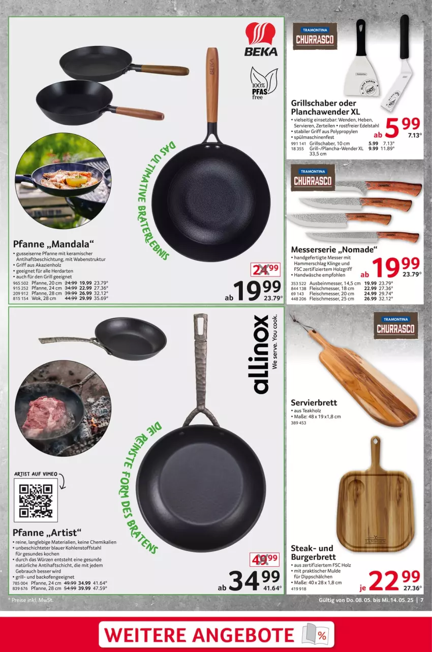 Aktueller Prospekt Selgros - Non Food - von 08.05 bis 14.05.2025 - strona 7 - produkty: auer, backofen, burger, dip, edelstahl, eier, eis, fleisch, grill, herdarten, Holz, messer, Ofen, pfanne, Rauch, Ria, spülmaschinen, steak, Ti, tisch, usb, wok, Yo