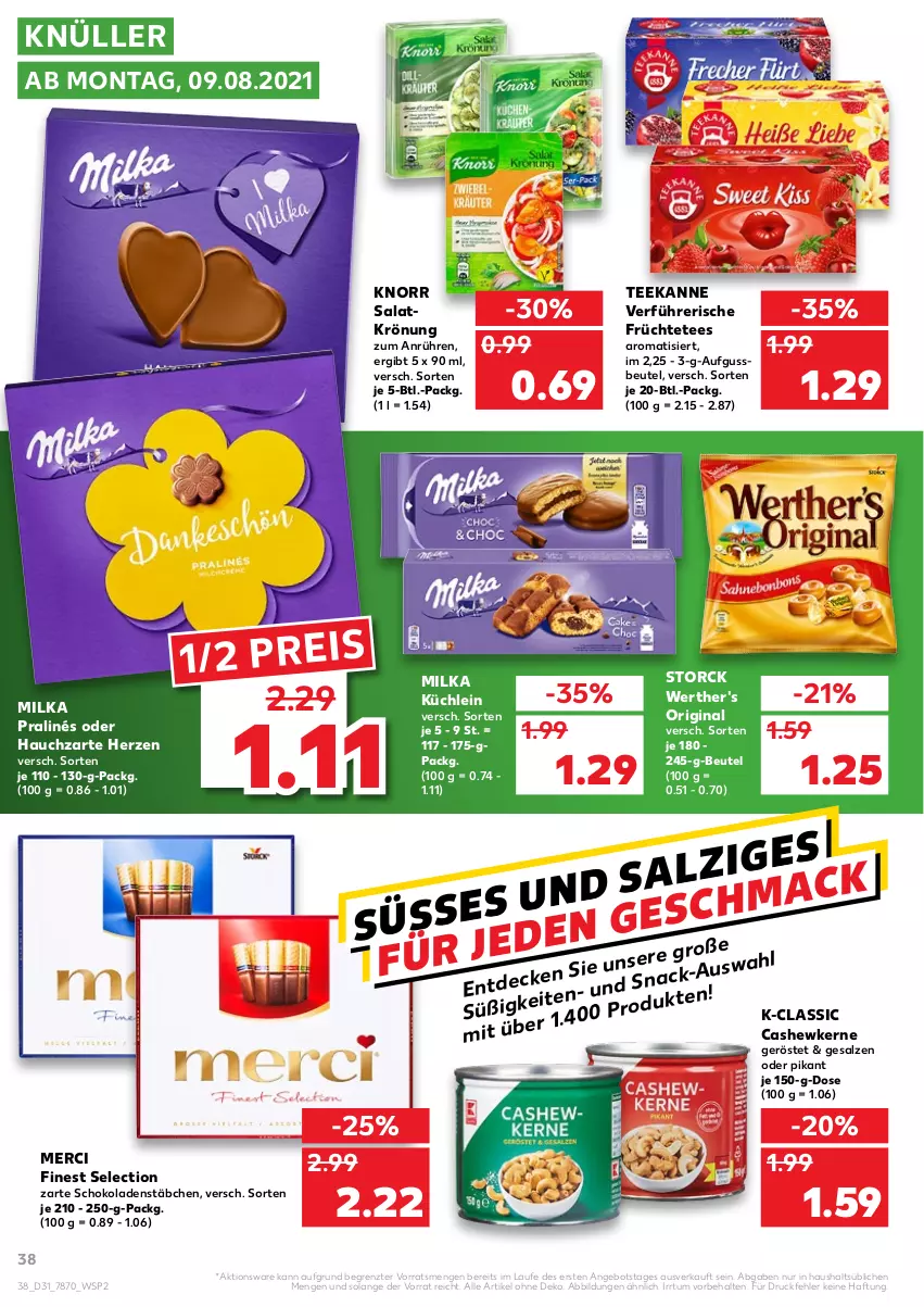 Aktueller Prospekt Kaufland - von 05.08 bis 11.08.2021 - strona 38