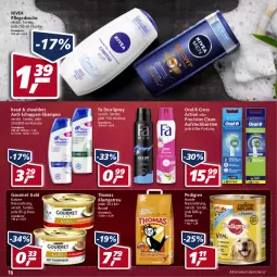 Gazetka promocyjna Real - Gazetka - ważna od 23.04 do 23.04.2022 - strona 16 - produkty: aufsteckbürsten, beutel, bürste, bürsten, cross action, deo, dusche, eis, flasche, gourmet gold, klumpstreu, Nassnahrung, nivea, oral-b, pedigree, pflegedusche, precision clean, reis, shampoo, Ti