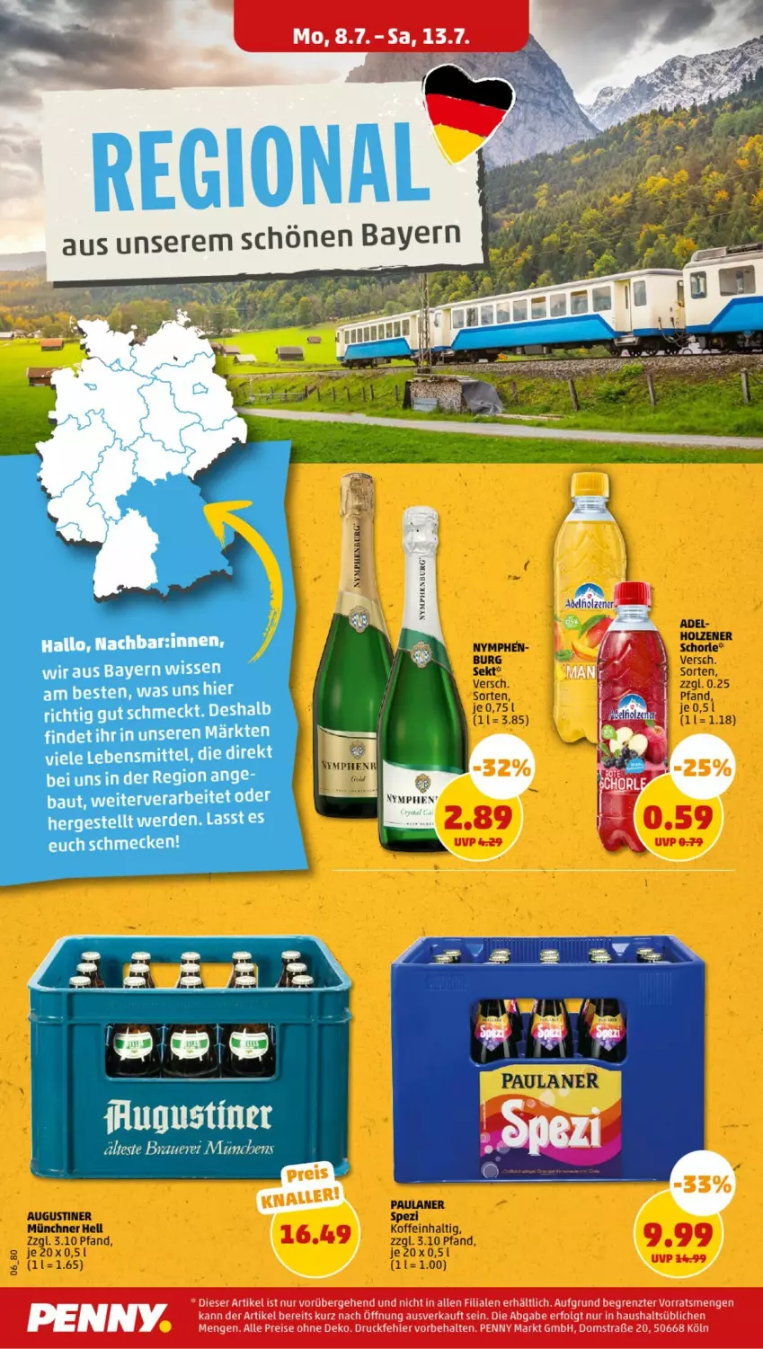 Aktueller Prospekt Penny - Prospekte - von 08.07 bis 13.07.2024 - strona 6 - produkty: auer, eis, LG, Paula, paulaner, reis, sekt, Ti, ZTE