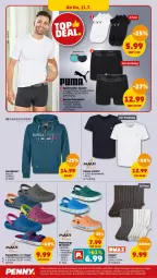 Gazetka promocyjna Penny - Prospekte - Gazetka - ważna od 13.07 do 13.07.2024 - strona 28 - produkty: Bau, baumwolle, Clogs, decksohle, herren-t-shirt, Jacke, pantolette, pantoletten, shirt, shirts, socken, sweatjacke, T-Shirt, wolle