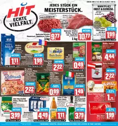 Gazetka promocyjna Hit - Prospekte - Gazetka - ważna od 22.10 do 22.10.2022 - strona 1 - produkty: alkohol, ariel, ariel waschmittel, beste butter, beutel, braten, burger, butter, chio chips, chips, cola, darbo, De Cecco, Dr. Oetker, ecco, eis, flammkuchen, flasche, frau antje, géramont, gerolsteine, gerolsteiner, glasflasche, gulasch, hamburger, Hohes C, jahrgangssekt, jungbullen, Käse, knorr, knorr fix, konfitüre, kuchen, lamm, Meister, melitta, merci, milch, Mon Chéri, mumm, natur, obst, pasta, pizza, Pods, reis, rel, rind, rinder, ristorante, ristorante pizza, Schmelzkäse, schoko, schokolade, sekt, Spezi, Sprudel, steiner, Streichzart, tafelschokolade, tafeltrauben, Ti, tisch, toffifee, trauben, waschmittel, ZTE