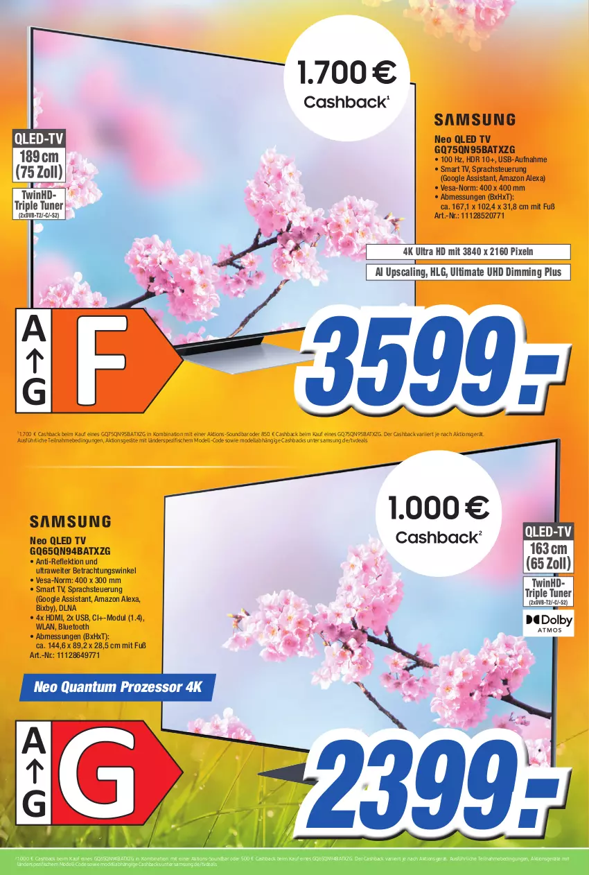 Aktueller Prospekt Expert Technomarkt - Prospekte - von 08.06 bis 15.06.2022 - strona 2 - produkty: alexa, amazon alexa, dell, fisch, fische, gsw, HDMI, led tv, LG, Mode, qled, Samsung, smart tv, soundbar, Spezi, Ti, uhd, usb