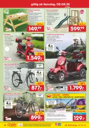 Gazetka promocyjna Netto Marken-Discount - Filial-Angebote - Gazetka - ważna od 09.04 do 09.04.2022 - strona 26 - produkty: akku, Bau, Cap, E-Bike, eis, Elektro, Elektroroller, elle, felgen, Holz, Kette, Kinder, LG, Liege, ndk, nexus, promax, reis, reiseveranstalter, Roller, rücktrittbremse, Schal, shimano, stifte, Ti, tisch, uhr, versandkostenfrei, Wanne, waschbecken, wasser