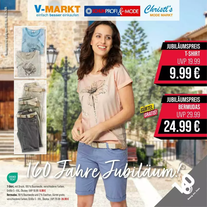 Aktueller Prospekt Vmarkt - Prospekte - von 04.06 bis 18.06.2025 - strona 1 - produkty: Bau, baumwolle, bermuda, bermudas, eis, reis, shirt, T-Shirt, Ti, wolle
