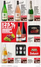 Gazetka promocyjna Kaufland - Prospekt - Gazetka - ważna od 27.09 do 27.09.2023 - strona 11 - produkty: Alwa, angebot, angebote, apfel, apfelsaft, Berger, Bronner, burgunder, cuvée, direktsaft, elle, frucht, lachs, mineralwasser, natur, pfirsich, pils, pilsner, pute, putenbrust, qualitätswein, qualitätsweine, riesling, roséwein, rwe, saft, schwarzriesling, sekt, Sport, steiner, terrine, Ti, wasser, wein, weine, Weißwein