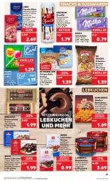 Gazetka promocyjna Kaufland - Prospekt - Gazetka - ważna od 27.09 do 27.09.2023 - strona 23 - produkty: Amber, angebot, angebote, auer, barbecue, Bau, beutel, brezel, chupa, chupa chups, cola, cremys, de beukelaer, Dominosteine, eis, elle, gewürz, griesson, kuchen, lambertz, Lebkuchen, lindt, milch, milka, milka schokolade, schoko, schokolade, schwein, schweine, snack, snacks, süsswaren, Ti, vollmilch, wein, weine, Zartbitterschokolade