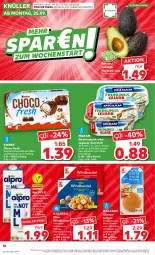 Gazetka promocyjna Kaufland - Prospekt - Gazetka - ważna od 27.09 do 27.09.2023 - strona 36 - produkty: alpro, angebot, aufstrich, avocado, Becher, beutel, brötchen, burger, choco fresh, creme, dell, drink, eis, elle, erbsen, früchte, gewürz, gewürzquark, gouda, hafer, haselnuss, Haselnusscreme, Kinder, Kinder Choco fresh, milch, milram, mit gouda, nuss, quark, rind, sahne, schoko, schokolade, schwein, sesam, Ti, vollmilch, wein, Windbeutel, ZTE, zucker
