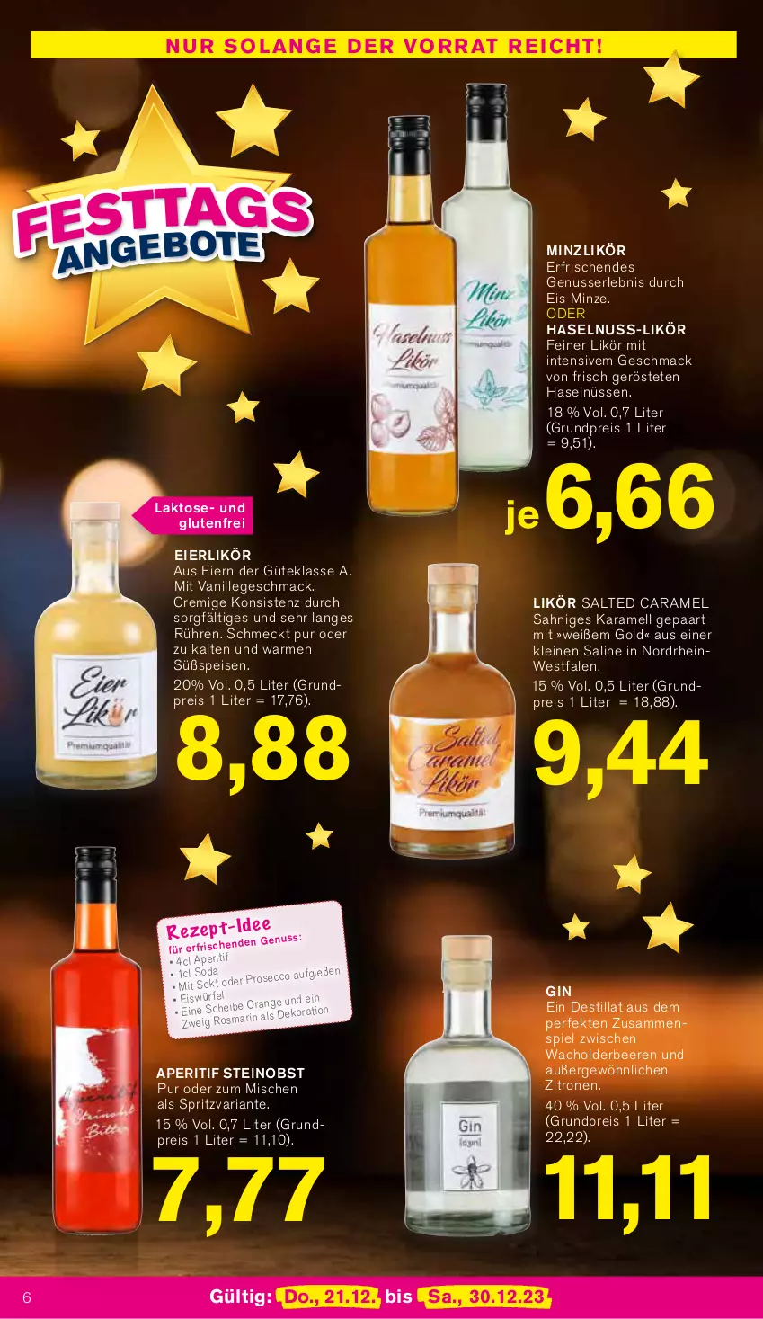 Aktueller Prospekt Kodi - Prospekte - von 21.12 bis 30.12.2023 - strona 6 - produkty: aperitif, beere, beeren, caramel, eier, eierlikör, eis, gin, haselnuss, karamell, leine, likör, mac, minze, nuss, obst, reis, Ria, Ti, vanille, zitrone, zitronen