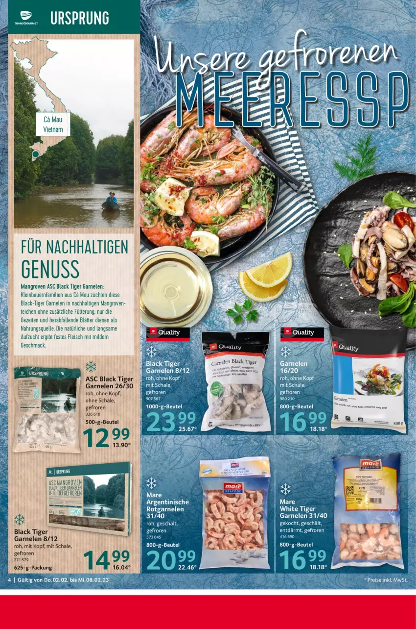 Aktueller Prospekt Selgros - Food - von 02.02 bis 08.02.2023 - strona 4 - produkty: auer, Bau, Bauer, eis, elle, fleisch, garnelen, lack, mac, nuss, Schal, Schale, Ti