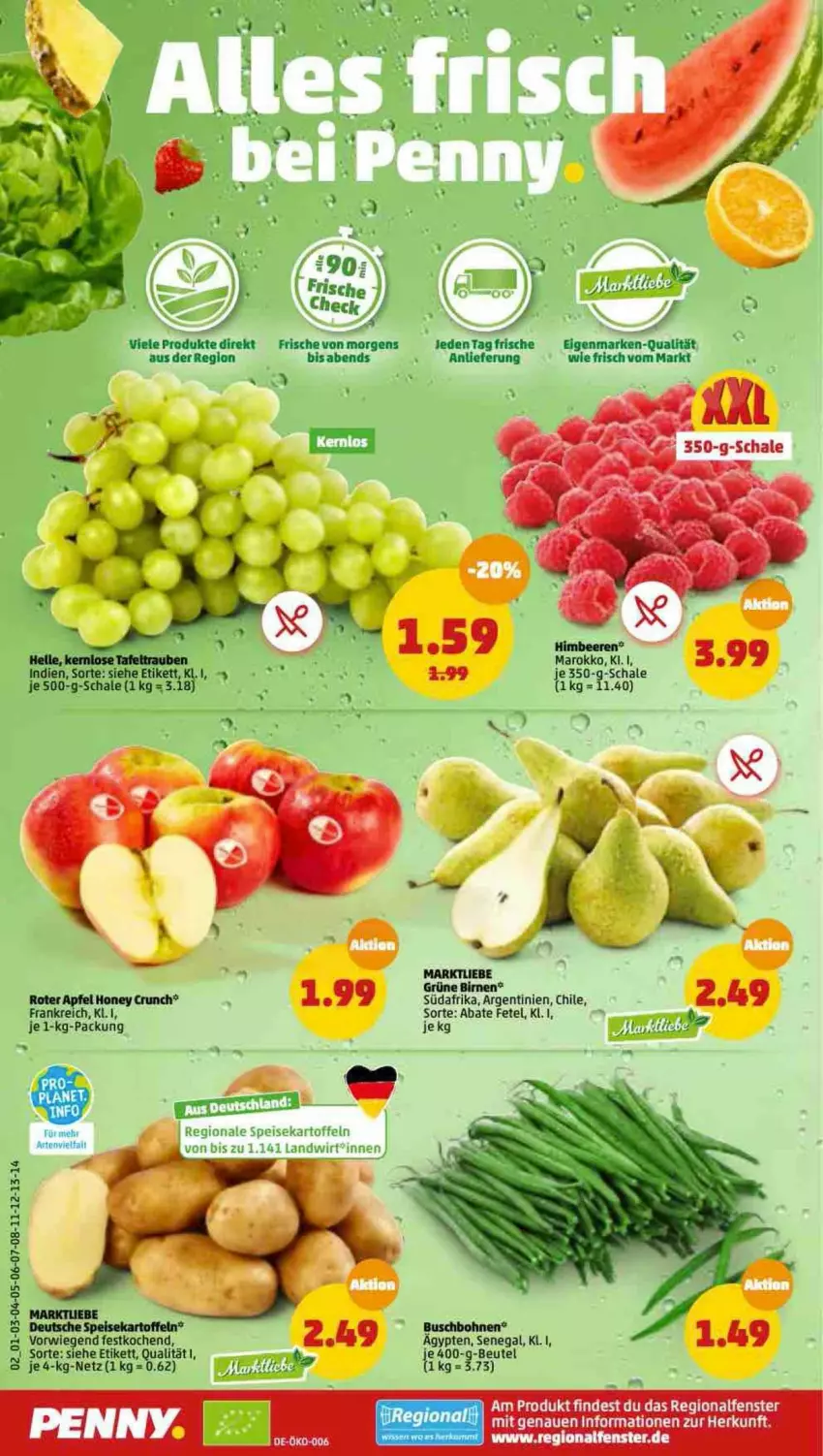 Aktueller Prospekt Penny - Prospekte - von 02.05 bis 07.05.2022 - strona 2 - produkty: apfel, beutel, Birnen, fenster, Schal, Schale, Ti, tisch