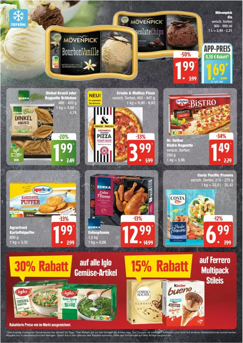 Aktueller Prospekt Edeka - Prospekte - von 21.10 bis 25.10.2024 - strona 12 - produkty: coupon, deka, eis, mövenpick, reis, Ti, ZTE