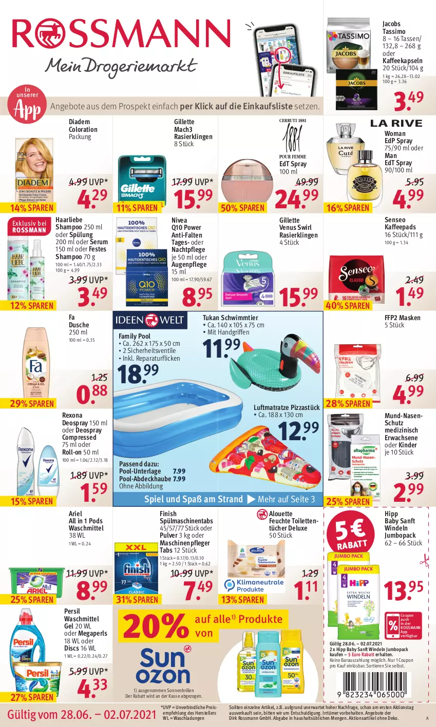 Aktueller Prospekt Rossmann - Prospekte - von 28.06 bis 02.07.2021 - strona 1