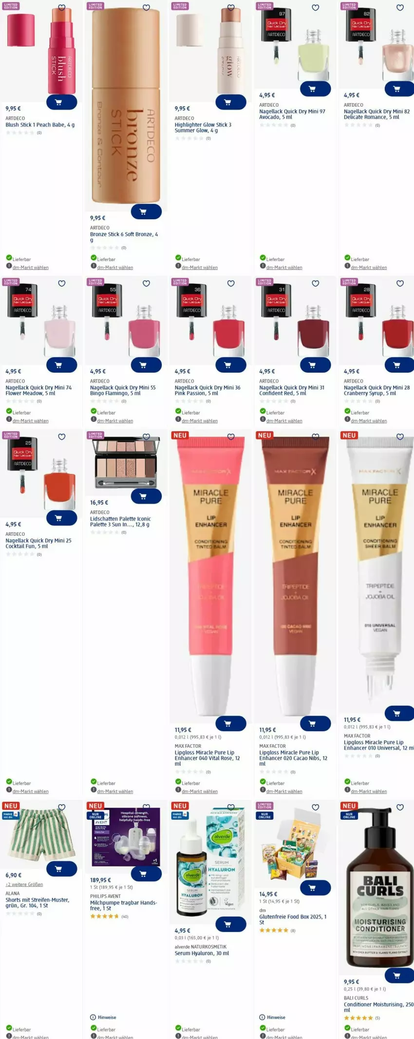 Aktueller Prospekt Dm Drogerie - Prospekte - von 26.05 bis 04.06.2025 - strona 1 - produkty: Alverde, avocado, cocktail, cranberry, eis, elle, erde, HP, hyaluron, kosmetik, lack, Lipgloss, mam, Max Factor, milch, Nagellack, natur, naturkosmetik, Palette, Philips, reifen, rum, Serum, shorts, tee, Ti, vita