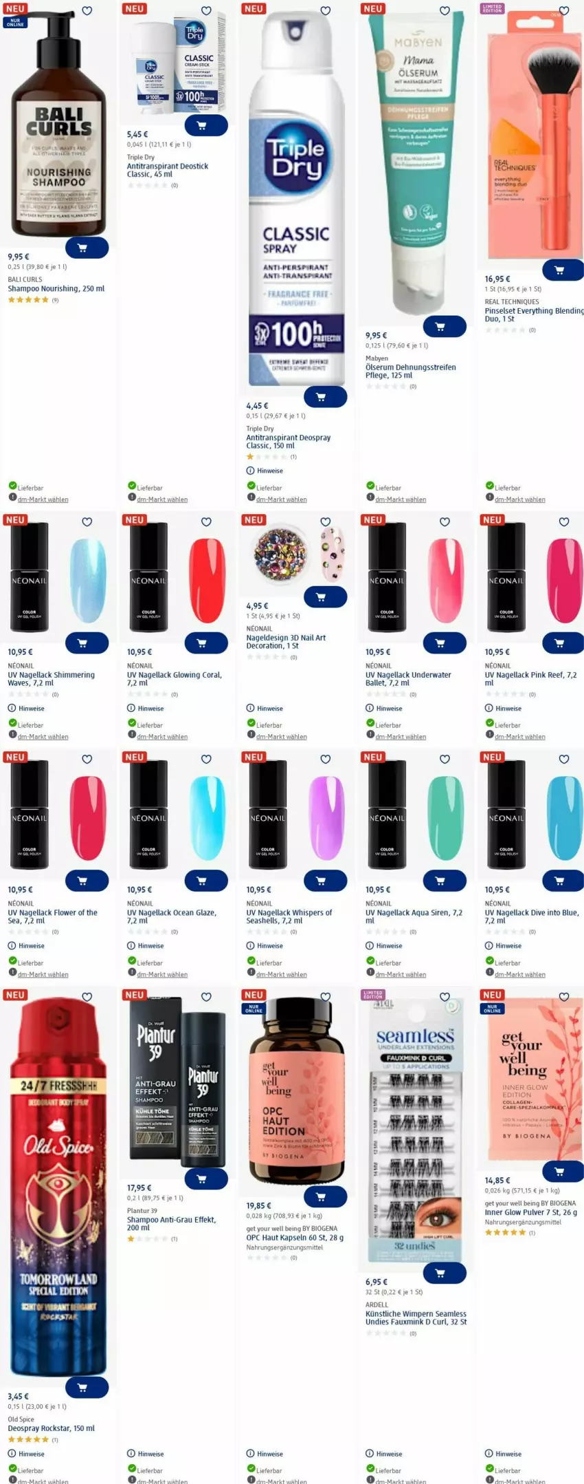 Aktueller Prospekt Dm Drogerie - Prospekte - von 26.05 bis 04.06.2025 - strona 2 - produkty: Antitranspirant, aqua, ball, bio, Coral, decor, dell, deo, deospray, Deostick, eis, HP, lack, mab, mam, Nagellack, Old Spice, Pinsel, Pinselset, reifen, ring, Rockstar, rum, Serum, shampoo, Ti, Yo