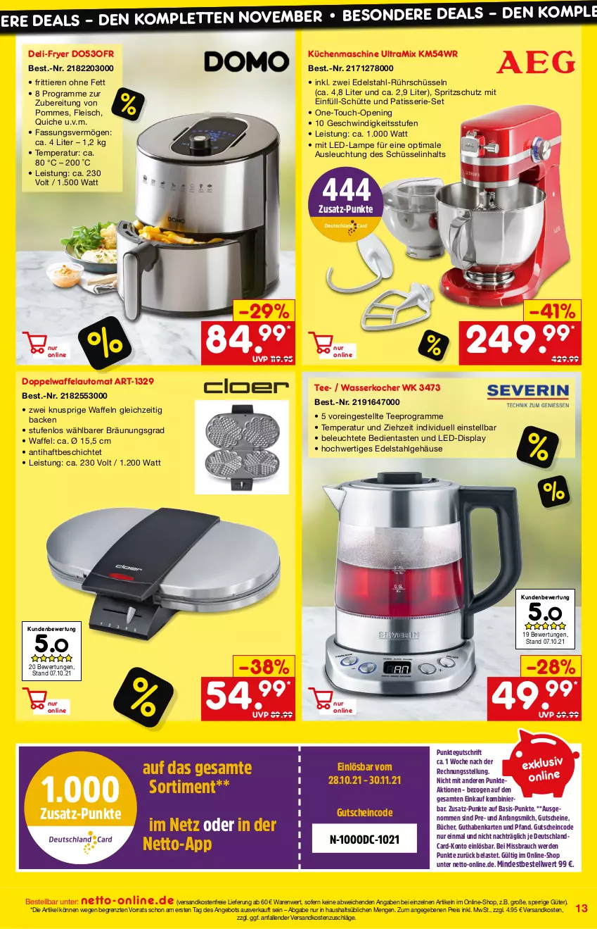 Aktueller Prospekt Netto Marken-Discount - Online-Magazin November - von 01.11 bis 30.11.2021 - strona 13