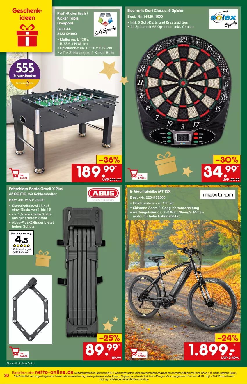 Aktueller Prospekt Netto Marken-Discount - Online-Magazin November - von 01.11 bis 30.11.2021 - strona 30