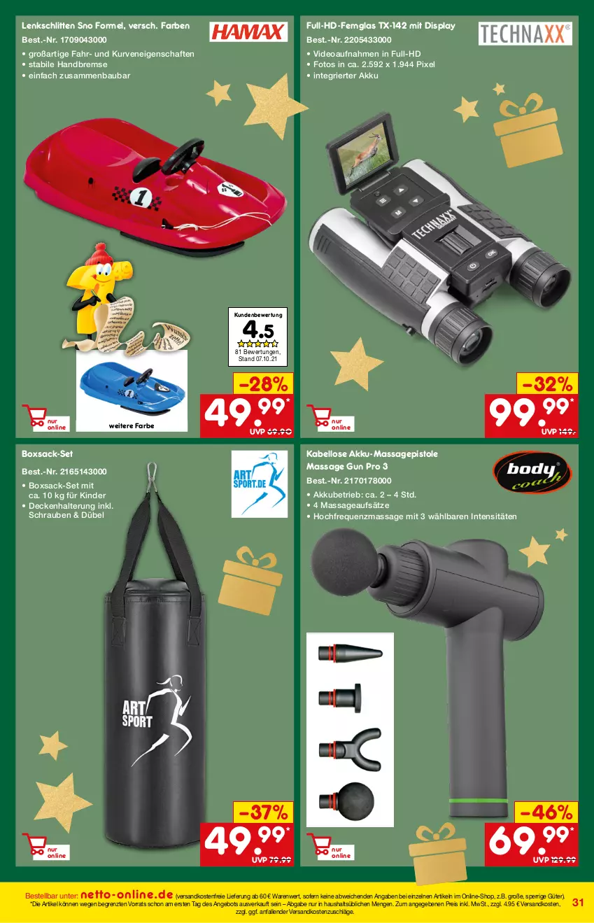 Aktueller Prospekt Netto Marken-Discount - Online-Magazin November - von 01.11 bis 30.11.2021 - strona 31