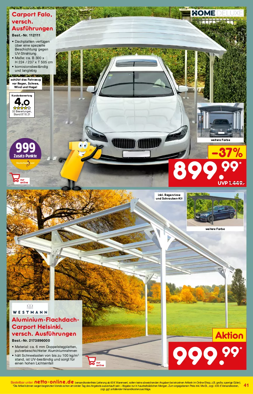 Aktueller Prospekt Netto Marken-Discount - Online-Magazin November - von 01.11 bis 30.11.2021 - strona 41