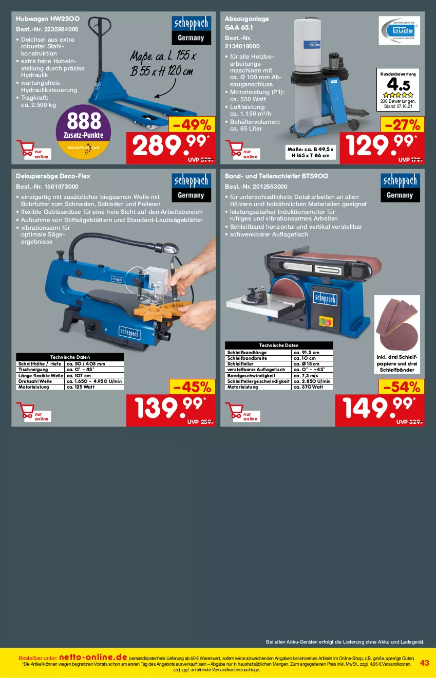 Aktueller Prospekt Netto Marken-Discount - Online-Magazin November - von 01.11 bis 30.11.2021 - strona 43