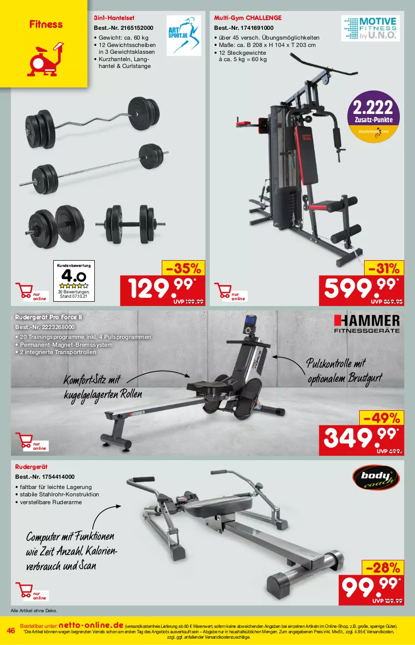 Aktueller Prospekt Netto Marken-Discount - Online-Magazin November - von 01.11 bis 30.11.2021 - strona 46