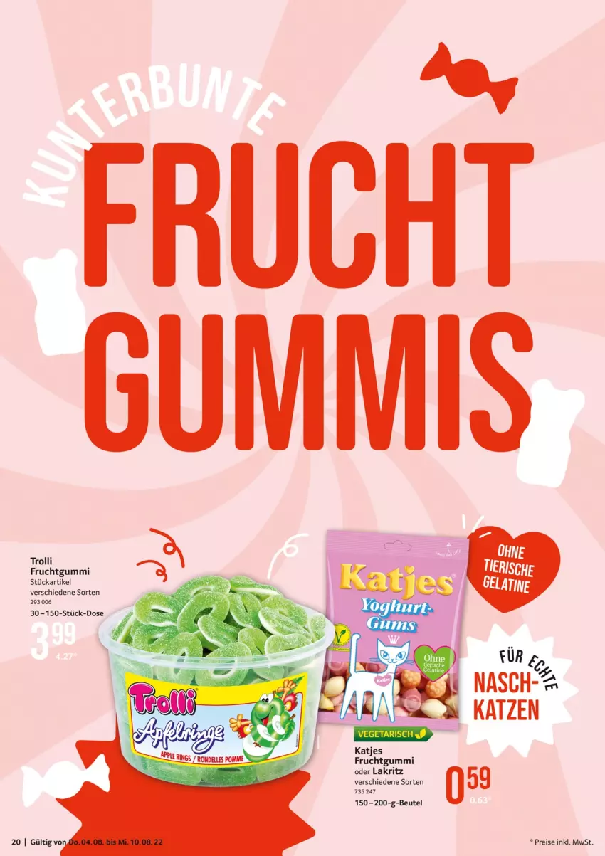 Aktueller Prospekt Selgros - Food - von 04.08 bis 10.08.2022 - strona 20 - produkty: beutel, eis, frucht, fruchtgummi, Lakritz, oder lakritz, reis, Ti, trolli, trolli fruchtgummi